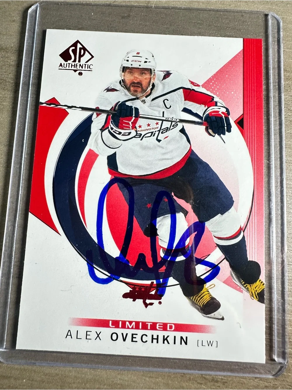 Alex Ovechkin Signed 2024/25 Upper Deck Sp Authentic #6. Autograph. Capitals.